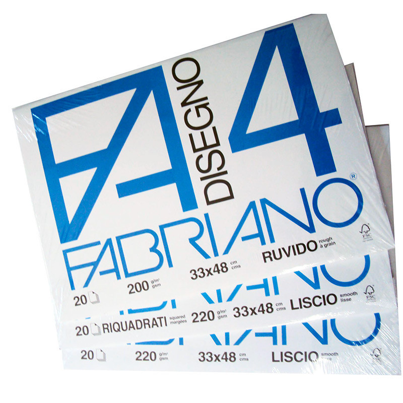 Fabriano f4 liscio 24x33 album scuola tecnico